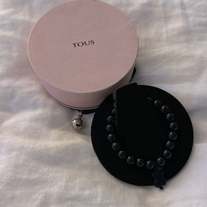 Onyx Tous bear bracelet